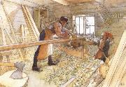 Carl Larsson In the Carpenter Shop china oil painting reproduction